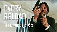 Every Reload in John Wick 1, 2 & 3 | Supercut