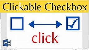 How to create Checklist in Word with clickable checkbox [2021]