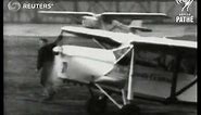 Aviation: James Mollison prepares for record breaking Atlantic flight / RAF Pilots non sto...(1933)