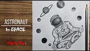 How to draw Astronaut | sketching video |Easy drawing step by step | Learn to draw
