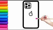 Iphone Drawing Painting and Coloring for kids Toddler Kids Art Easy coloring pages