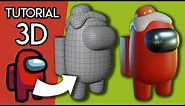 🚀 Cómo Modelar PERSONAJE 3D en 10 MINUTOS PASO a PASO - ⭐️TUTORIAL BLENDER⭐️