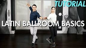 Basic Latin Ballroom Steps with Partnering (Ballroom Dance Moves Tutorial) | MihranTV
