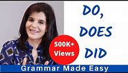 How & When to Use Do, Does and Did | Correct Use of Do / Does / Did - ChetChat English Grammar Tips