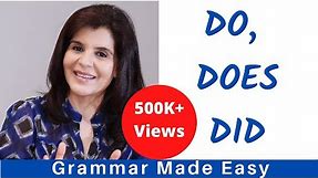 How & When to Use Do, Does and Did | Correct Use of Do / Does / Did - ChetChat English Grammar Tips