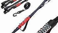 TorkStrap M500 | 10' x 1'' Spring Loaded Tie Down Straps - Adapts to Load Shifts - 1500LB Max Load - Just Pull Alternative to Ratchet Straps with Hooks - Secure Motorcycle, Kayak, ATV, UTV (2-Pack)