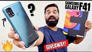 Samsung Galaxy F41 Unboxing & First Look | #FullOn Amazing!!! | GIVEAWAY🔥🔥🔥