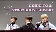 my first ever stray kids fansign experience