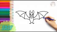 WATCH THIS and learn how to draw a cute BAT ! | Easy Step-by-step Drawing Guide