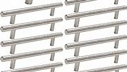 homdiy 15 Pack Brushed Nickel Cabinet Pulls 3 Inch Handles Stainless Steel Cabinet Hardware for Kitchen and Bathroom Cabinets, 5 Inch Overall Drawer Pull