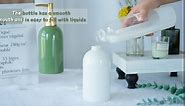 14OZ Ceramic Soap Dispenser Ceramic Soap Pump Dispenser Can Fill Liquid for Bathroom/Kitchen (White)
