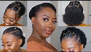 4C Hairstyles For Short Hair | Perfect for school & work 👸🏿