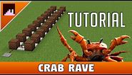 Crab Rave Minecraft Noteblock Tutorial | Meme song Note block tutorial
