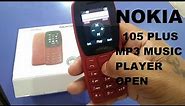 Nokia 105 Plus Mp3 music player open and setting with memory card !!