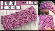 BRAIDED Headband Crochet Tutorial - EASY Crochet Pattern