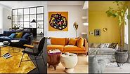 100 Yellow Decor for Living Room. Yellow Decoration Ideas, Accessories and Wall Color.