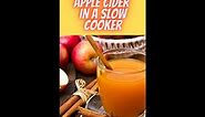 How to make apple cider in a slow cooker or crockpot