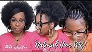 I Tried a LACE FRONT AFRO WIG! Natural Hair 4c Texture Wig Install Stretch Hair IDNHair