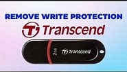 Remove Write Protection From Transcend USB Pendrive