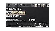 Samsung 970 EVO Plus SSD 1TB NVMe M.2 Internal Solid State Hard Drive, V-NAND Technology, Storage and Memory Expansion for Gaming, Graphics w/Heat Control, Max Speed, MZ-V7S1T0B/AM