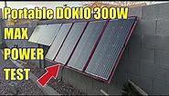 TRUE MAX power TEST DOKIO 300Watt Portable solar panel Review