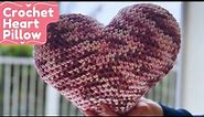 Crochet Cute Heart Pillow Tutorial | Easy Crochet Heart Amigurumi Pillow