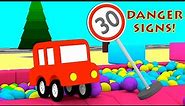 DANGER SIGNS! - Do you know Road Rules? - Cartoon Cars - Cartoons for Kids!