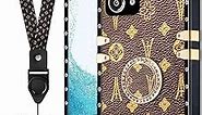 Loheckle for Moto G Stylus 5G 2023 Phone Case for Women Girls Teens Designer Square Cute Cases with Ring Stand Holder and Lanyard Stylish Aesthetics Tower Luxury Cover for Motorola G Stylus 5G 2023