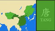 History of Tang Dynasty (China) : Every Year (Map in Chinese Version)