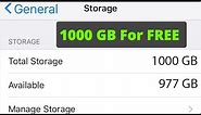 How To Get 1000 GB For Free on ANY iPhone !