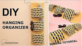 DIY Hanging Organizer | Wall Hanging Storage Basket Sewing Tutorial [sewingtimes]