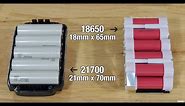 What are Lithium Ion Batteries? - 21700 vs 18650 Cells