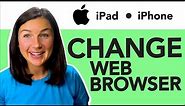iPad & iPhone: How to Change Default Web Browser to Google Chrome or Microsoft Edge from Safari