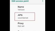 Verizon 4G LTE APN Settings for Android Galaxy