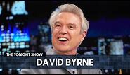 David Byrne on His Giant Suit from Stop Making Sense and Writing Music in Cars | The Tonight Show