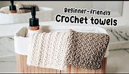 How to crochet simple Dish/Hand towels - Beginner-friendly tutorial | CJ Design by Danii's Ways