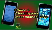 iPhone 5 iCloud bypass latest method 2020
