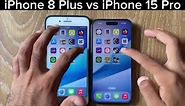 iPhone 15 Pro vs iPhone 8 Plus Speed TEST🤯!!