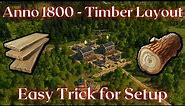 Anno 1800 - Timber Production Layout (Easy, Efficient, Beginner friendly)