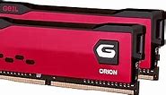 GeIL Orion DDR4 RAM, 16GB (8GBx2) 3200MHz 1.35V XMP2.0, Intel/AMD Compatible, Long DIMM High Speed Desktop Memory, Hardcore Immersive Gaming/Multimedia Content Creation/Quality Live Streaming