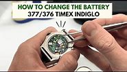 377 376 Timex Indiglo Battery Replacement | 377 Battery Equivalent & Replacement Tutorial DIY