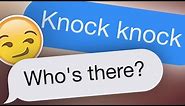 12 Hilarious Knock Knock Jokes Text Messages