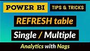 Refresh Single or Multiple Table - Power BI Desktop Tips and Tricks (36/100)
