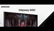 SAMSUNG 27-Inch Odyssey G51C Series QHD Gaming Monitor