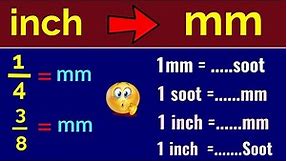 inch to mm convert | 1/2 or 3/8 or 3/4 inch to mm
