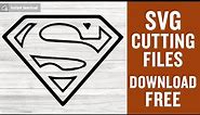 Superman Svg Free Cut File for Cricut