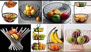 Stylish $ Antique Finish Fruit Stand And Baskets Ideas