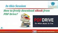 How to freely download books? | PDF Drive | Dr. Muntazir Hussain