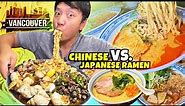 BEST Chinese VS. Japanese Ramen in Vancouver Canada