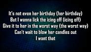 Rihanna Ft. Chris Brown - Birthday Cake (Remix) Lyrics